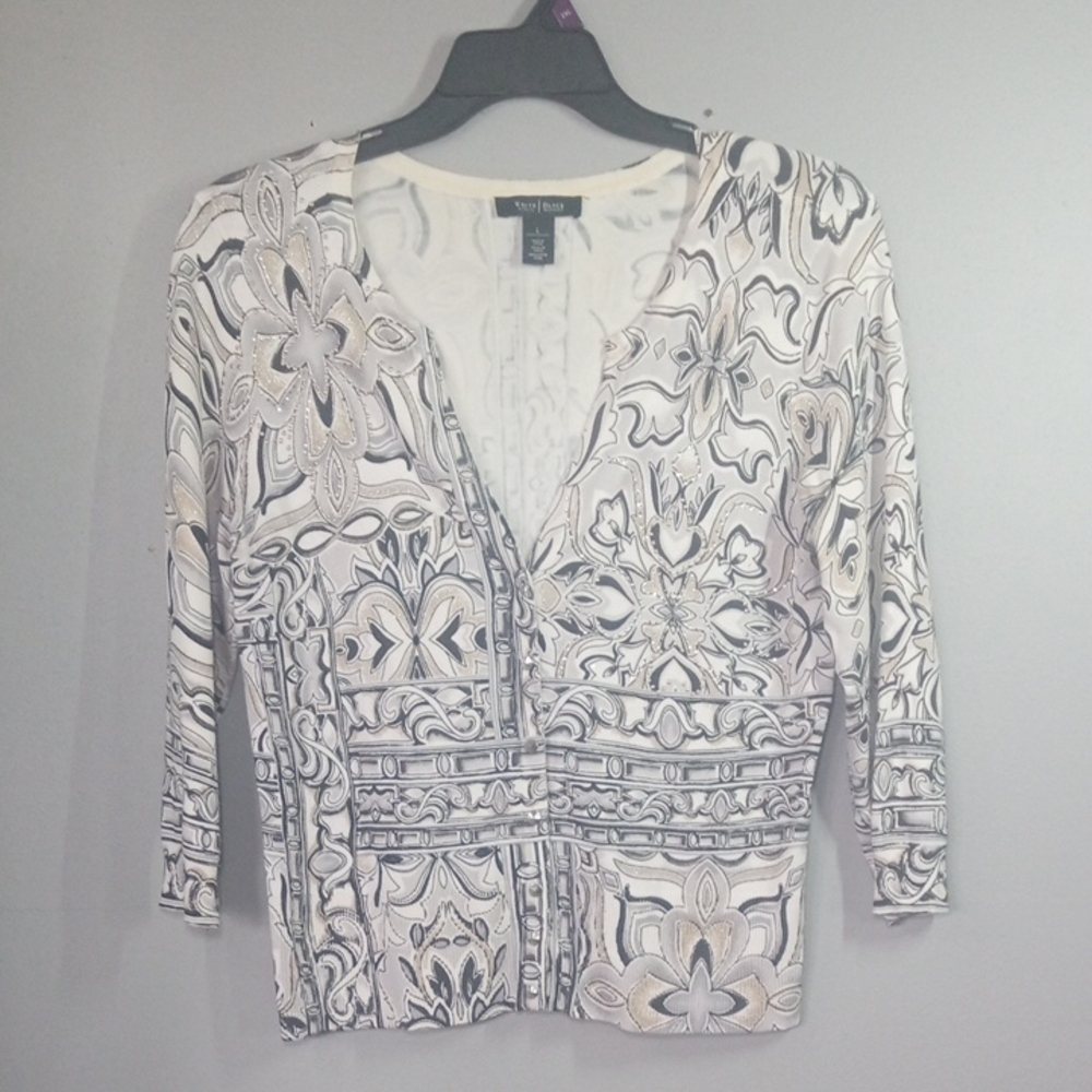 White House Black Market Women's Cardigan Size Large